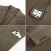 imagePJ PAUL JONES Mens Casual Sport Coats One Button Slim Fit Blazer Lightweight Notched Lapel Solid Suit JacketKhaki