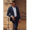 imagePJ PAUL JONES Mens Casual Sport Coats One Button Slim Fit Blazer Lightweight Notched Lapel Solid Suit JacketNavy Blue
