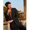 imagePJ PAUL JONES Mens Casual Sport Coats Two Button Slim Fit Blazer Lightweight Pattern Lined Notch Lapel Suit JacketBlack