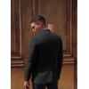 imagePJ PAUL JONES Mens Casual Sport Coats Two Button Slim Fit Blazer Lightweight Pattern Lined Notch Lapel Suit JacketBlack