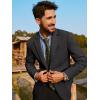 imagePJ PAUL JONES Mens Casual Sport Coats Two Button Slim Fit Blazer Lightweight Pattern Lined Notch Lapel Suit JacketCarbon Grey