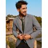 imagePJ PAUL JONES Mens Casual Sport Coats Two Button Slim Fit Blazer Lightweight Pattern Lined Notch Lapel Suit JacketGrey