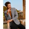 imagePJ PAUL JONES Mens Casual Sport Coats Two Button Slim Fit Blazer Lightweight Pattern Lined Notch Lapel Suit JacketGrey