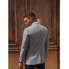 imagePJ PAUL JONES Mens Casual Sport Coats Two Button Slim Fit Blazer Lightweight Pattern Lined Notch Lapel Suit JacketGrey