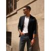 imagePJ PAUL JONES Mens Knit Blazer Casual One Button Sport Coat Slim Fit Lightweight Blazer JacketBlack