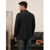 imagePJ PAUL JONES Mens Knit Blazer Casual One Button Sport Coat Slim Fit Lightweight Blazer JacketBlack