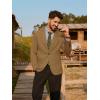 imagePJ PAUL JONES Mens Knit Blazer Casual One Button Sport Coat Slim Fit Lightweight Blazer JacketBrown