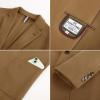 imagePJ PAUL JONES Mens Knit Blazer Casual One Button Sport Coat Slim Fit Lightweight Blazer JacketBrown