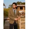 imagePJ PAUL JONES Mens Knit Blazer Casual One Button Sport Coat Slim Fit Lightweight Blazer JacketBrown
