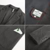 imagePJ PAUL JONES Mens Knit Blazer Casual One Button Sport Coat Slim Fit Lightweight Blazer JacketDark Gray