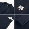 imagePJ PAUL JONES Mens Knit Blazer Casual One Button Sport Coat Slim Fit Lightweight Blazer JacketNavy Blue