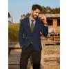 imagePJ PAUL JONES Mens Knit Blazer Casual One Button Sport Coat Slim Fit Lightweight Blazer JacketNavy Blue