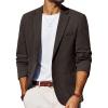 imagePJ PAUL JONES Mens Blazer Casual Sport Coats Lightweight One Button Suit Jacket for SummerBrown