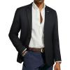 imagePJ PAUL JONES Mens Blazers Sport Coats Casual Lightweight Two Button Business Suit JacketsBlack02