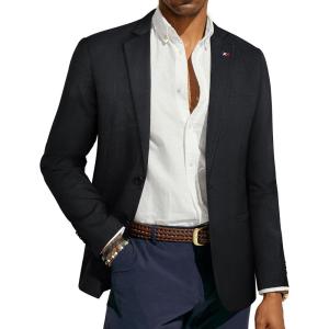 imagePJ PAUL JONES Mens Blazers Sport Coats Casual Lightweight Two Button Business Suit JacketsBlack02