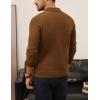imagePJ PAUL JONES Mens Sweater Long Sleeve V Neck Pullover Sweater Knitted Textured SweaterCoffee