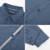 imagePJ PAUL JONES Mens Dress Shirts Wrinkle Free Stretch Button Down Shirt Casual Long Sleeve Business ShirtsDenim Blue