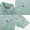 imagePJ PAUL JONES Mens Dress Shirts Wrinkle Free Stretch Button Down Shirt Casual Long Sleeve Business ShirtsGreen