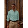 imagePJ PAUL JONES Mens Dress Shirts Wrinkle Free Stretch Button Down Shirt Casual Long Sleeve Business ShirtsGreen