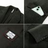 imagePJ PAUL JONES Mens 2 Piece Suit Vintage Herringbone Tweed Suits 2 Button Peak Lapel Blazer Pants SetArmy Green