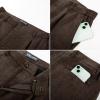 imagePJ PAUL JONES Mens 2 Piece Suit Vintage Herringbone Tweed Suits 2 Button Peak Lapel Blazer Pants SetBrown