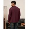 imagePJ PAUL JONES Mens Blazer Lightweight Knit Sport Coat Casual One Button Suit JacketsBurgundy