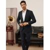 imagePJ PAUL JONES Mens Casual Blazer One Button Lightweight Sport Coats Solid Notched Lapel Suit JacketsBlack