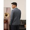 imagePJ PAUL JONES Mens Casual Blazer One Button Lightweight Sport Coats Solid Notched Lapel Suit JacketsGrey
