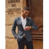 imagePJ PAUL JONES Mens Casual Blazer One Button Lightweight Sport Coats Solid Notched Lapel Suit JacketsGrey