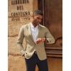 imagePJ PAUL JONES Mens Casual Blazer One Button Lightweight Sport Coats Solid Notched Lapel Suit JacketsKhaki