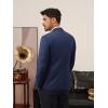 imagePJ PAUL JONES Mens Casual Blazer One Button Lightweight Sport Coats Solid Notched Lapel Suit JacketsNavy Blue