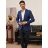 imagePJ PAUL JONES Mens Casual Blazer One Button Lightweight Sport Coats Solid Notched Lapel Suit JacketsNavy Blue