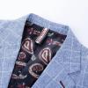 imagePJ PAUL JONES Mens Casual Sport Coats Two Buttons Lightweight Business Sport BlazerPlaid Sky Blue