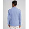 imagePJ PAUL JONES Mens Casual Sport Coats Two Buttons Lightweight Business Sport BlazerPlaid Sky Blue