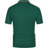 imagePJ PAUL JONES Mens Knitted Polo Shirts Short Sleeve Textured Pullover Golf Polo T ShirtsDark Green