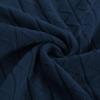 imagePJ PAUL JONES Mens Knitted Polo Shirts Short Sleeve Textured Pullover Golf Polo T ShirtsNavy Bluewavy