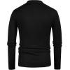 imagePJ PAUL JONES Mens Button Down Polo Shirts Striped Knitted Cardigan SweatersLong Sleeveblack
