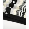 imagePJ PAUL JONES Mens Button Down Polo Shirts Striped Knitted Cardigan SweatersLong Sleeveblack