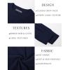 imagePJ PAUL JONES Mens Crew Neck Sweater Lightweight Cable Knitted Pullover SweatersDark Blue
