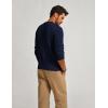 imagePJ PAUL JONES Mens Crew Neck Sweater Lightweight Cable Knitted Pullover SweatersDark Blue