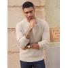 imagePJ PAUL JONES Mens Crewneck Sweaters Slim Fit Lightweight Knit Pullover Sweaters for CasualApricot