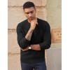 imagePJ PAUL JONES Mens Crewneck Sweaters Slim Fit Lightweight Knit Pullover Sweaters for CasualBlack