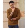 imagePJ PAUL JONES Mens Crewneck Sweaters Slim Fit Lightweight Knit Pullover Sweaters for CasualCoffee