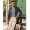 imagePJ PAUL JONES Mens Crewneck Sweaters Slim Fit Lightweight Knit Pullover Sweaters for CasualGray