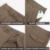 imagePJ PAUL JONES Mens Dress Pants Vintage Pleated Tapered Cropped Trousers Extended Waist Dress Pant Casual SlacksBrown
