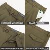 imagePJ PAUL JONES Mens Dress Pants Vintage Pleated Tapered Cropped Trousers Extended Waist Dress Pant Casual SlacksOlive Green
