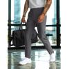 imagePJ PAUL JONES Mens Golf Pants 4Way Stretch Lightweight Work Casual Trousers Slim Fit Dress Pants with PocketsDark Greyd