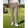 imagePJ PAUL JONES Mens Golf Pants 4Way Stretch Lightweight Work Casual Trousers Slim Fit Dress Pants with PocketsKhakid