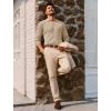 imagePJ PAUL JONES Mens Sweater V Neck Slim Fit Pullover Sweater Ribbed Textured Polo SweatersApricot