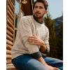 imagePJ PAUL JONES Mens Sweaters Casual Crewneck Cable Knit Pullover SweaterApricot